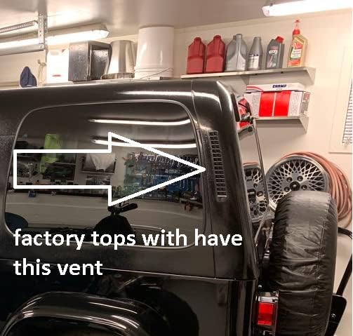Heated Rear Window Glass For 1997-2002 Jeep Wrangler 2 Door – K&L DB9073YPN, Privacy Tinted